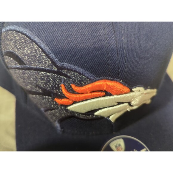Denver Broncos Reebok NFL Equipment Football Hat Official Sideline S/M Navy - Picture 9 of 14